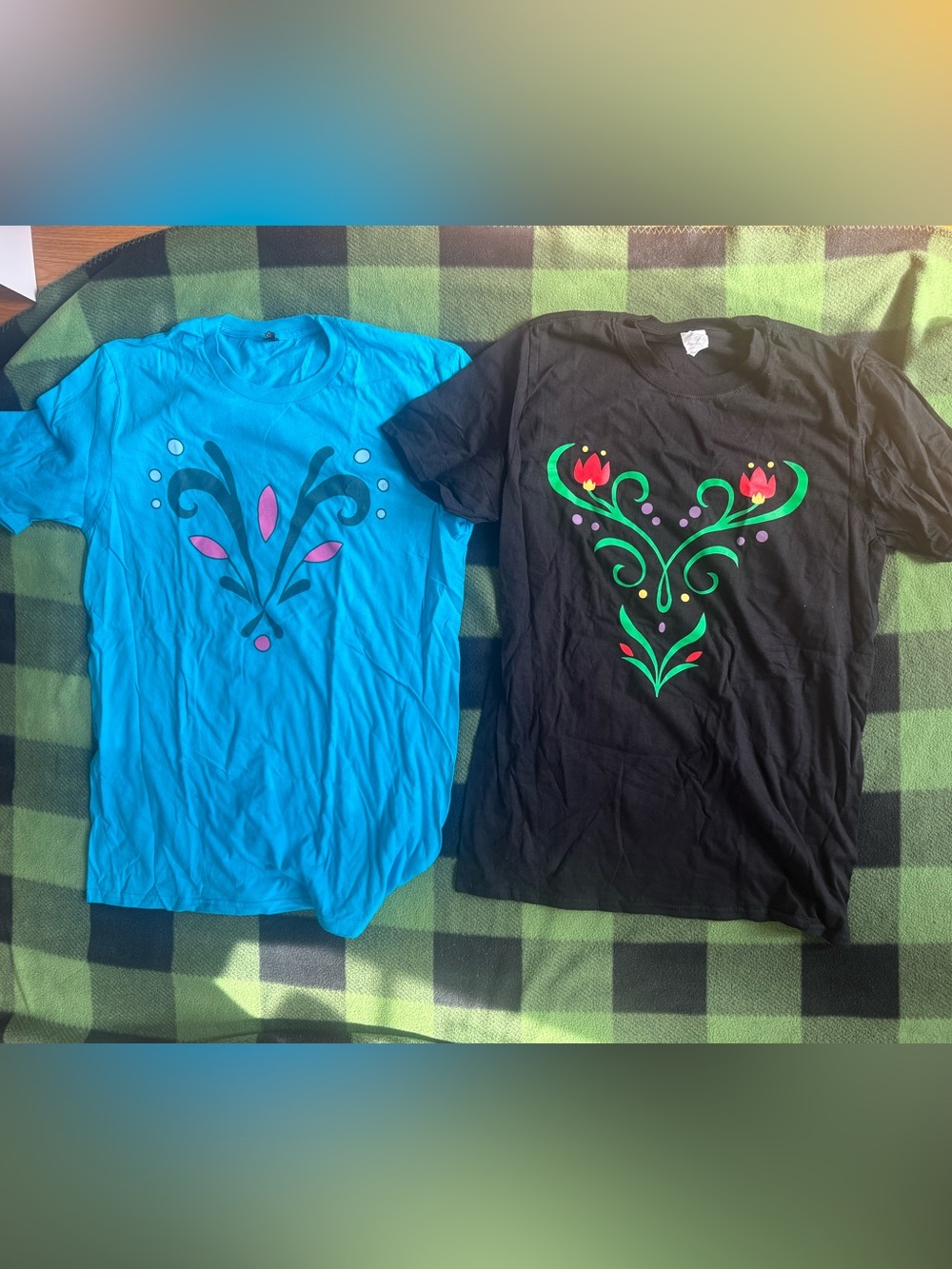 Disney Frozen Inspired Elsa and Anna Tshirts - Women’s Medium